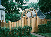 Scalloped Cedar Fence